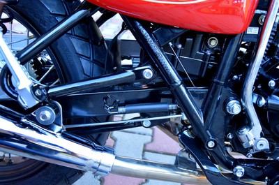 Motocykl Jawa 350 OHC SCRAMBLER - červený