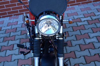 Motocykl Jawa 350 OHC SCRAMBLER - červený